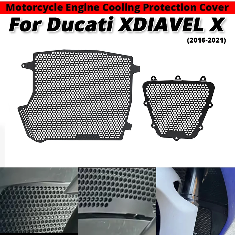 

For DUCATI XDIAVELX XDIAVEL-X X-DIAVELX 2016-2021 Motorcycle Engine Cooling Protection Cover slip on DUCATI XDIAVEL X