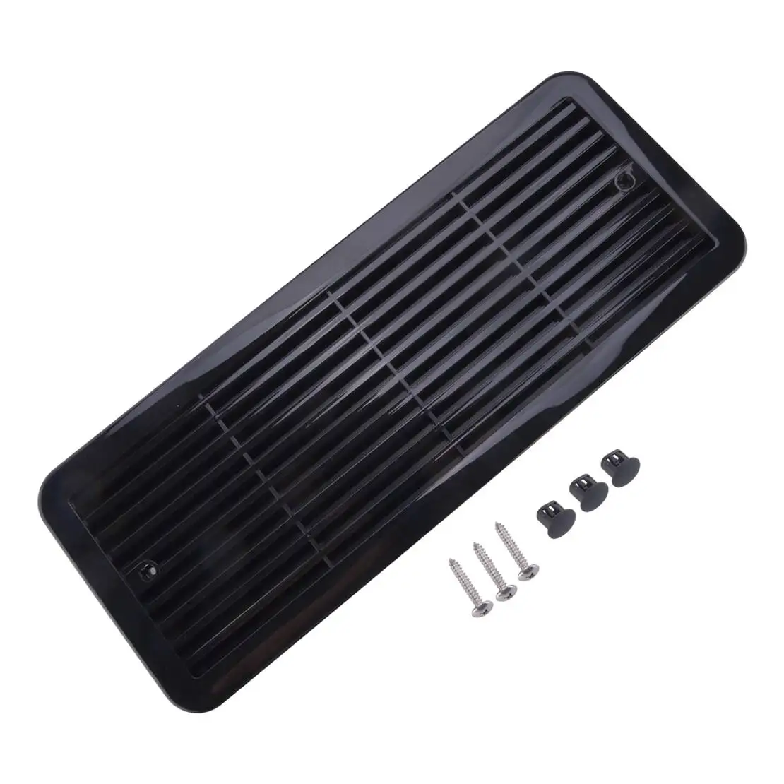62445480 Black Fridge Vent Mounting Grille ABS fit for Campervan Caravan Trailer RV Camper Motorhomes
