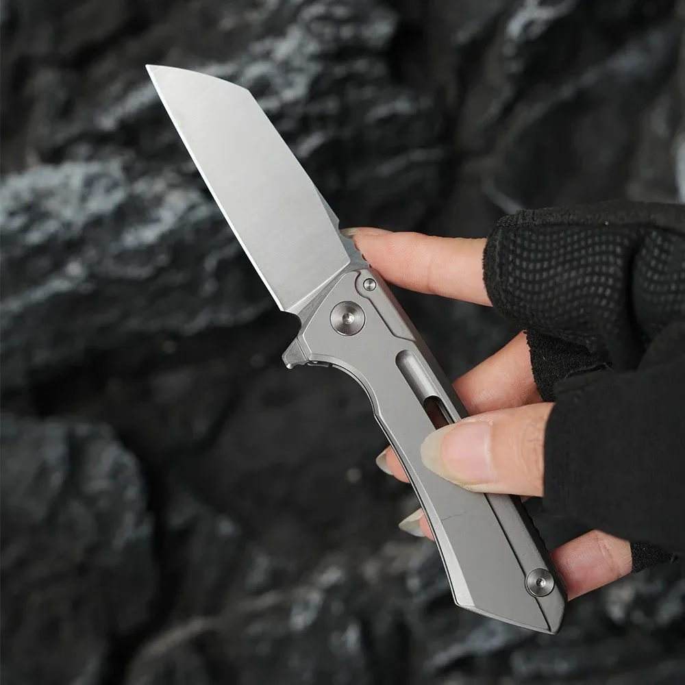 6.3 inch High Quality EDC Pocket Knife D2 Steel Outdoor Folding Knife Portable fruit knife for Self Defense Box Cutter Hiking