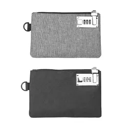 Ultra-thin Coin Purse Password Lock Anti-theft Portable Card Bag Multifunctional Cell Phone Bag New Wallet Clutch Bag