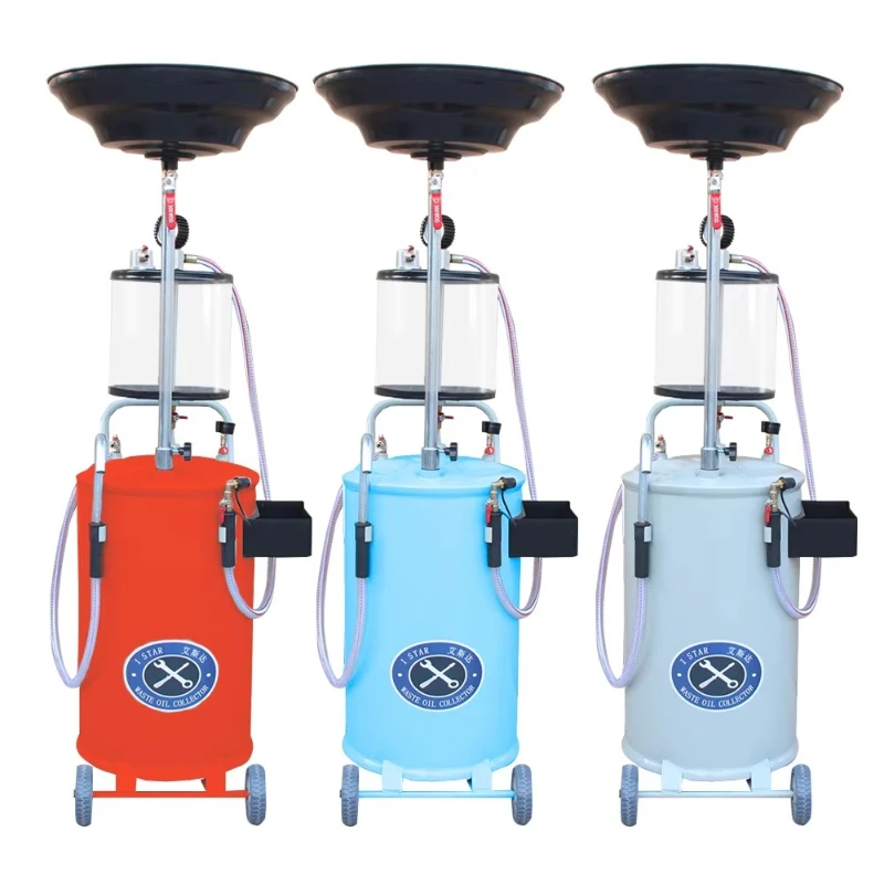 High selling 18 Gallon Adjustable Tube Vacuum Manual Oil Change Devices pneumatic car Waste Oil Drainer