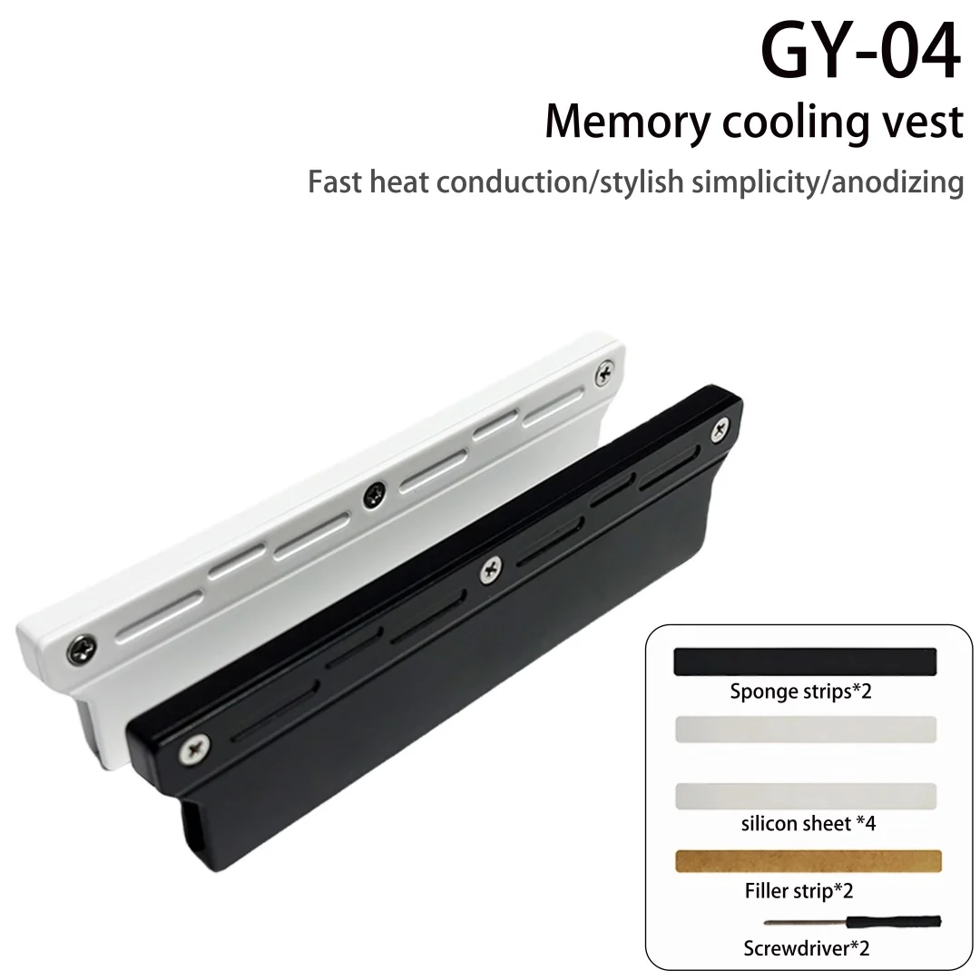 

CX FUTRUE Desktop Computer Memory Module, Heat Dissipation Vest Shell, DDR5/R4/R3 Server Memory Universal Heat Sink.