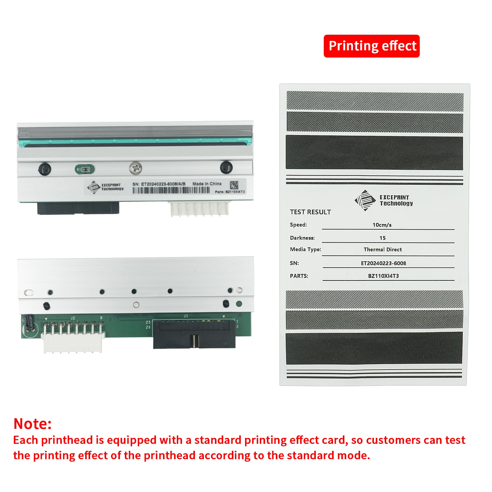 

EXCEPRINT Thermal PrintHead for Zebra 110Xi4 110XI4 Plus Label Print Head P1004230/P1004232,Free Shipping