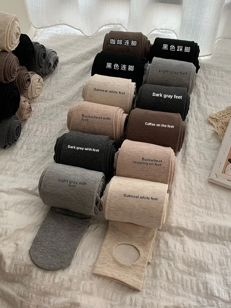 

Женские колготки на подкладке, теплые зимние брюки, облегающие хлопковые леггинсы на ножках, осень-зима, Новое поступление