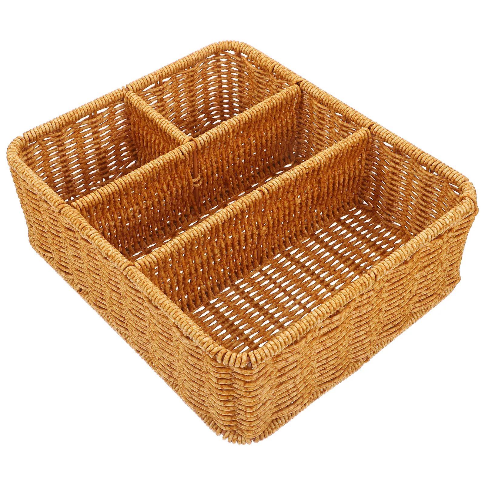 

Woven Remote Control Desktop Storage Box Organizer Multipurpose Basket for Office Home Sundries Cosmetics Jewelry Storage