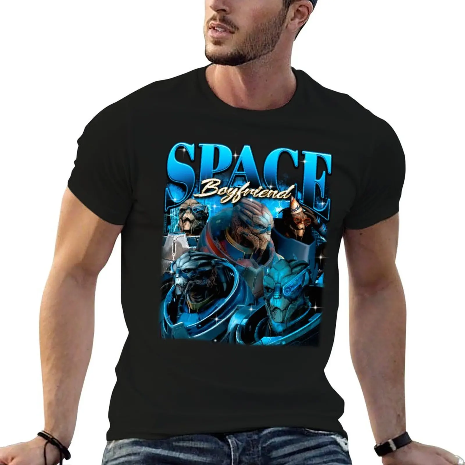 

Space Boyfriend Garrus Vakarian T-Shirt essential t shirt anime t shirts oversize cotton t shirt pack T-shirt