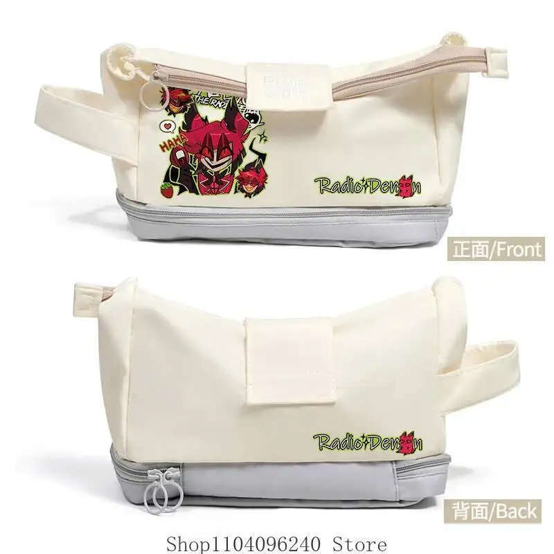 أنيمي لعبة لطيف Alastor أنيمي قدرة قلم رصاص القرطاسية حامل حقيبة الأطفال القلم حالة الطلاب اللوازم المدرسية