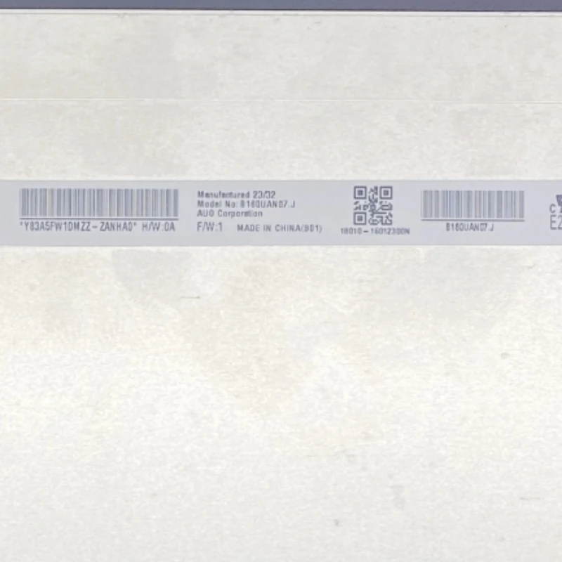 

B160UAN07.J Laptop LCD screen IPS FHD 1920x1200 165HZ IPS EDP 40Pins Display