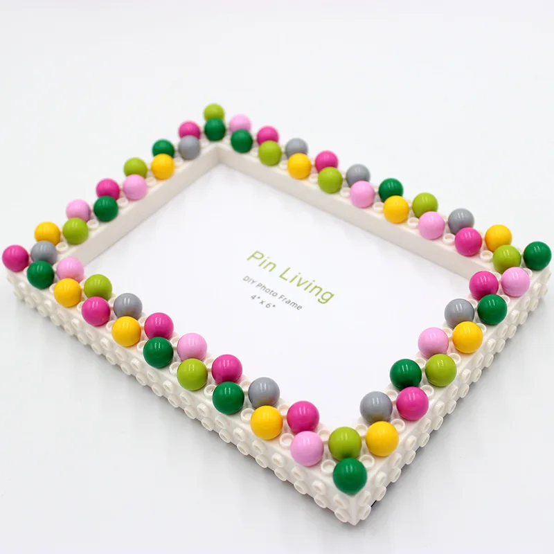 Modern Simple Children's DIY Candy Style Photo Frame Wall Handmade Creative Activity Gifts Parent-Child Display Table Decor