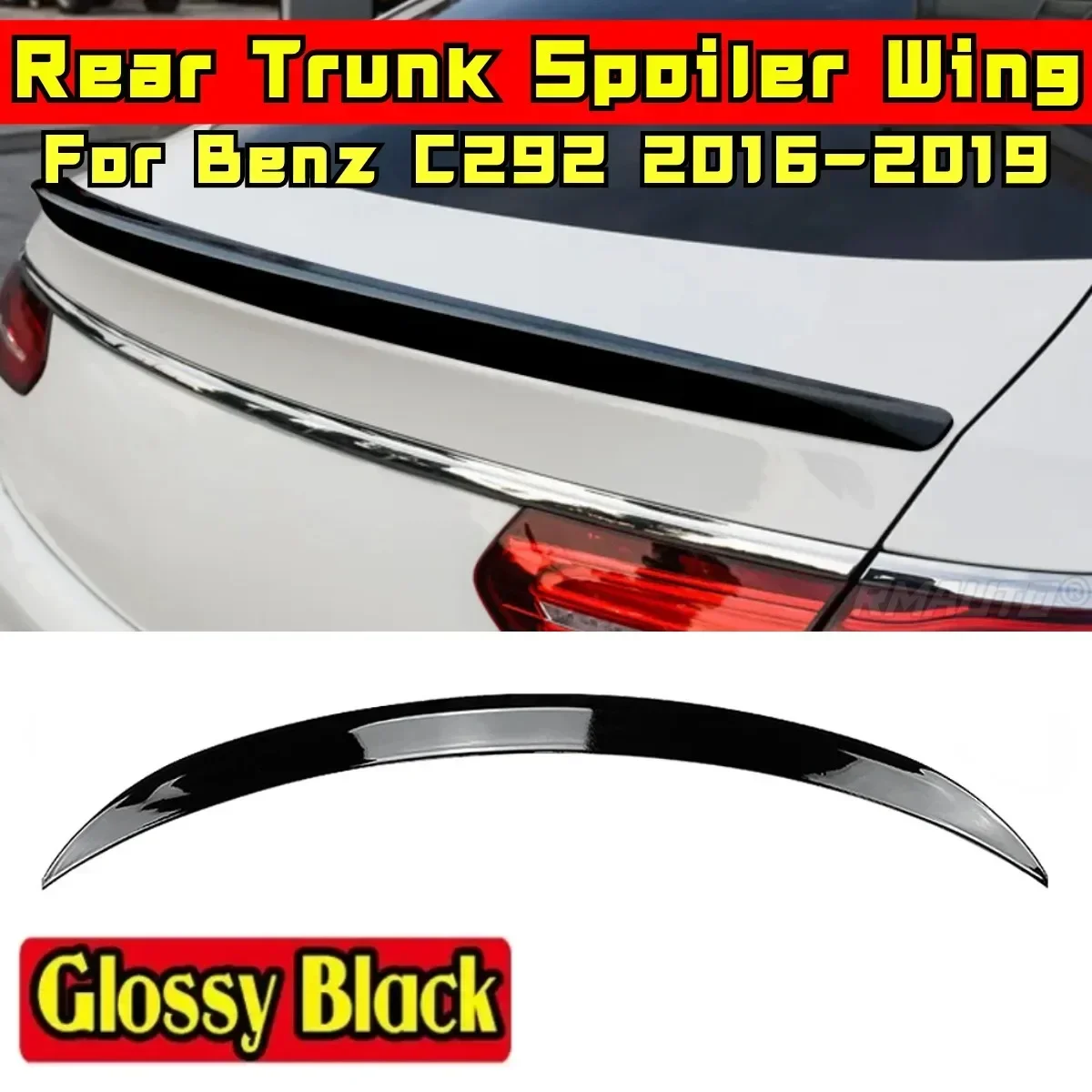 Car Rear Trunk Wing Body Kit Car Rear Spoiler Wing For Mercedes Benz GLE Coupe C292 2016-2019 GLE300 350 400 AMG Car Accessories