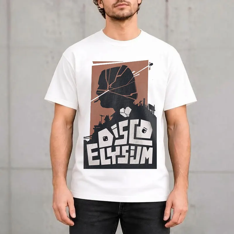 Disco Elysium Unisex T-Shirt Harry Dubois,Kim Kitsuragi Psyche Skill Fan Art Graphic Tee, Short sleeve Tops Gift for RPG Gamers