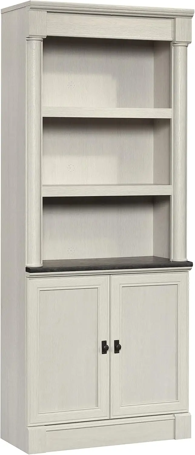 Book Shelf, Bookshelf with Storage, Library Bookcase with Doors and Adjustable Shelve