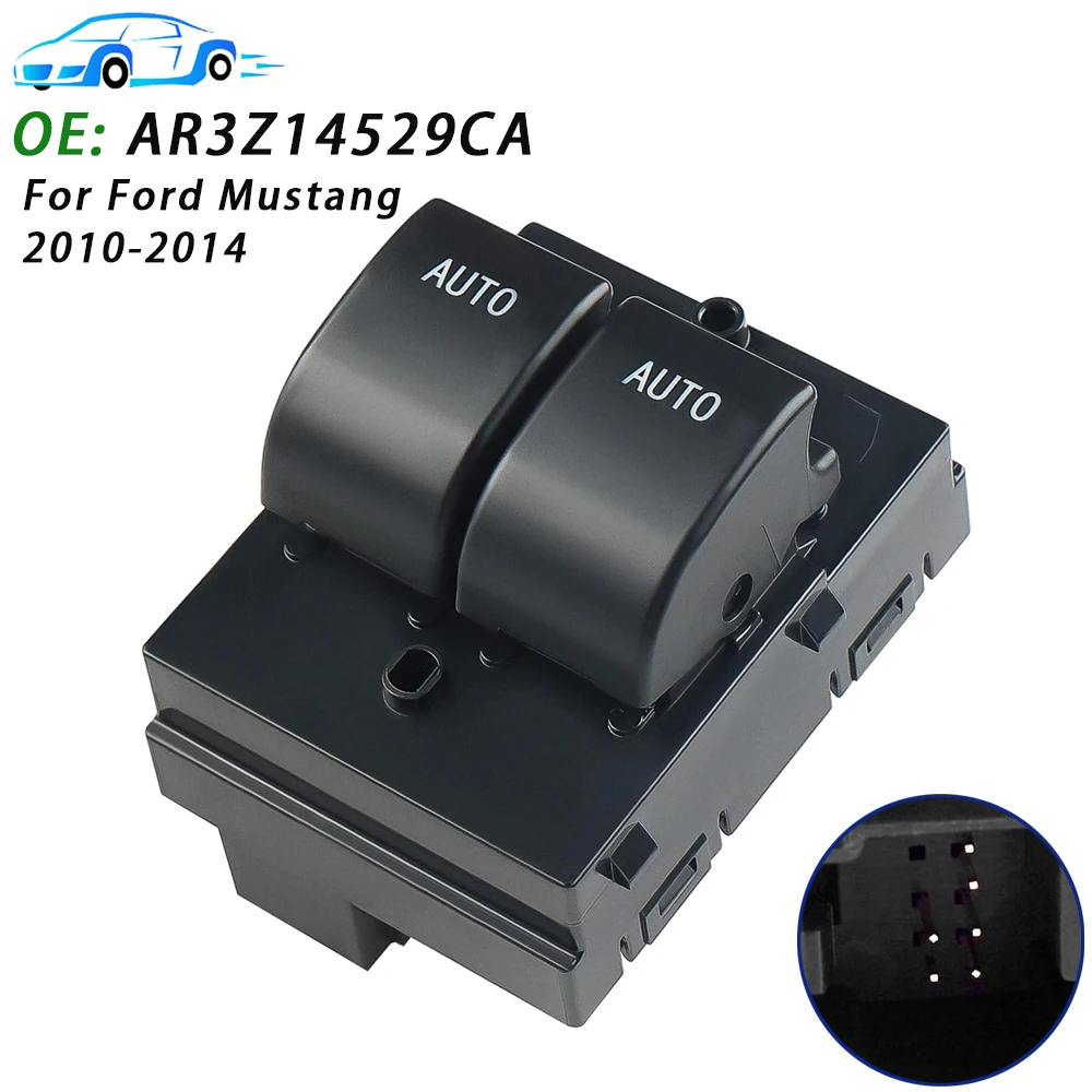 For Ford Mustang 2010 2011 2012 2013 2014 Front Driver Side Power Master Window Switch Glass Lifter Control Button AR3Z14529CA