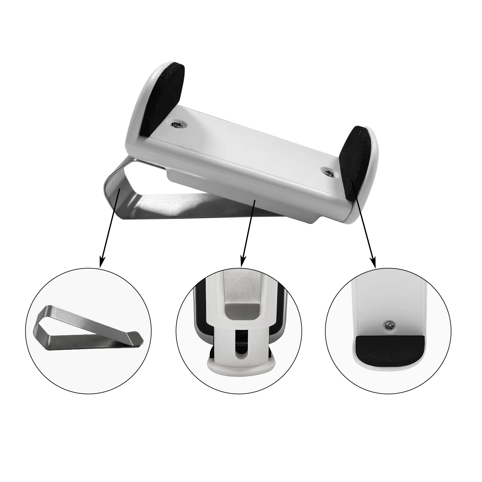 Adjustable Car Sun Visor Clip Holder Garage Door Gate Remote Controls Transmitter Garage Command Key Fob Gate Control