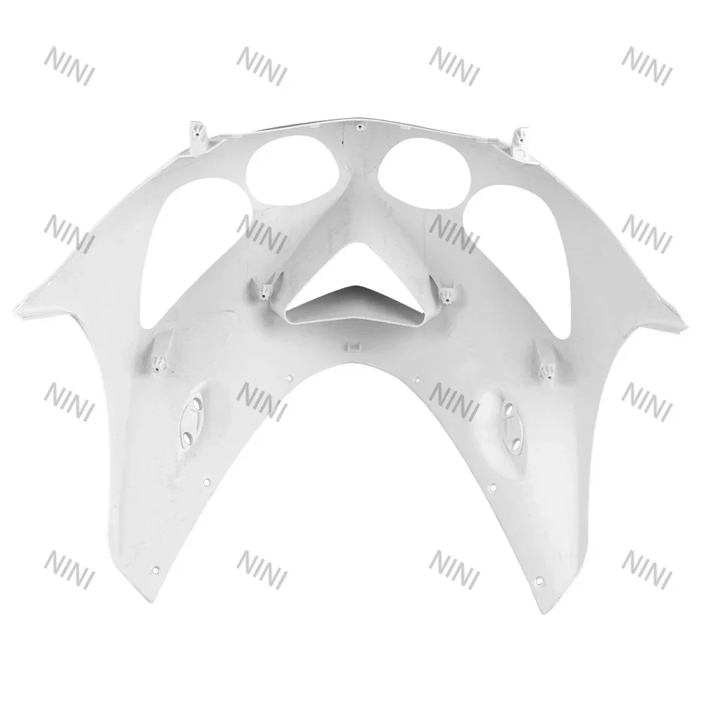 

Motorcycle For KAWASAKI ZX14R 2006 2007 2008 2009 2010 2011 Injection Mold ABS Rough White Upper Front Nose Cowl Fairing