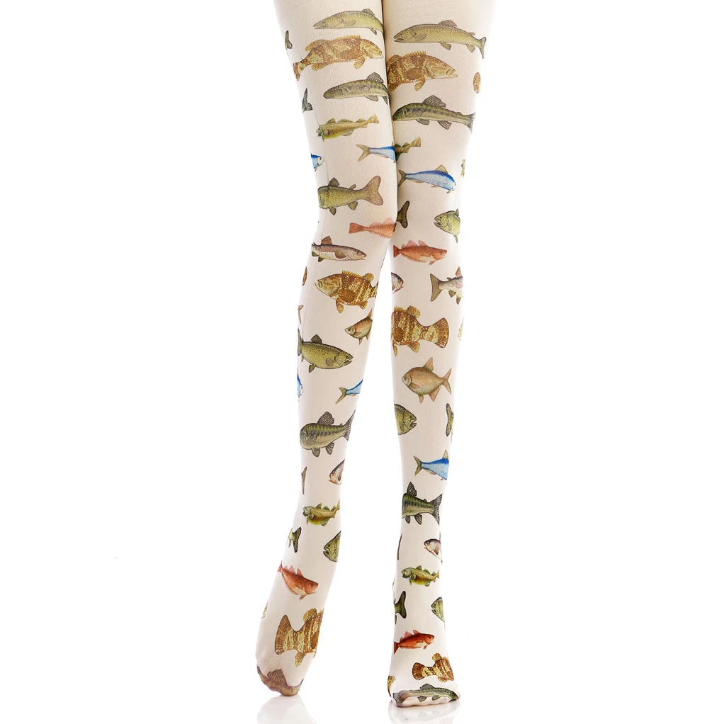 Pantimedias personalizadas con estampado de animales para mujer, pantimedias de dibujos animados de leopardo, mariposa, gato, flamenco, medias de terciopelo Lolita para mujer