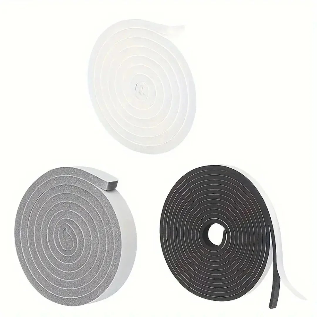 4m Foam Window Sealing Strips Windproof Sound-Proof Door Weather Stripping Dustproof Self-adhesive Tape Door Seam Sealing Strip