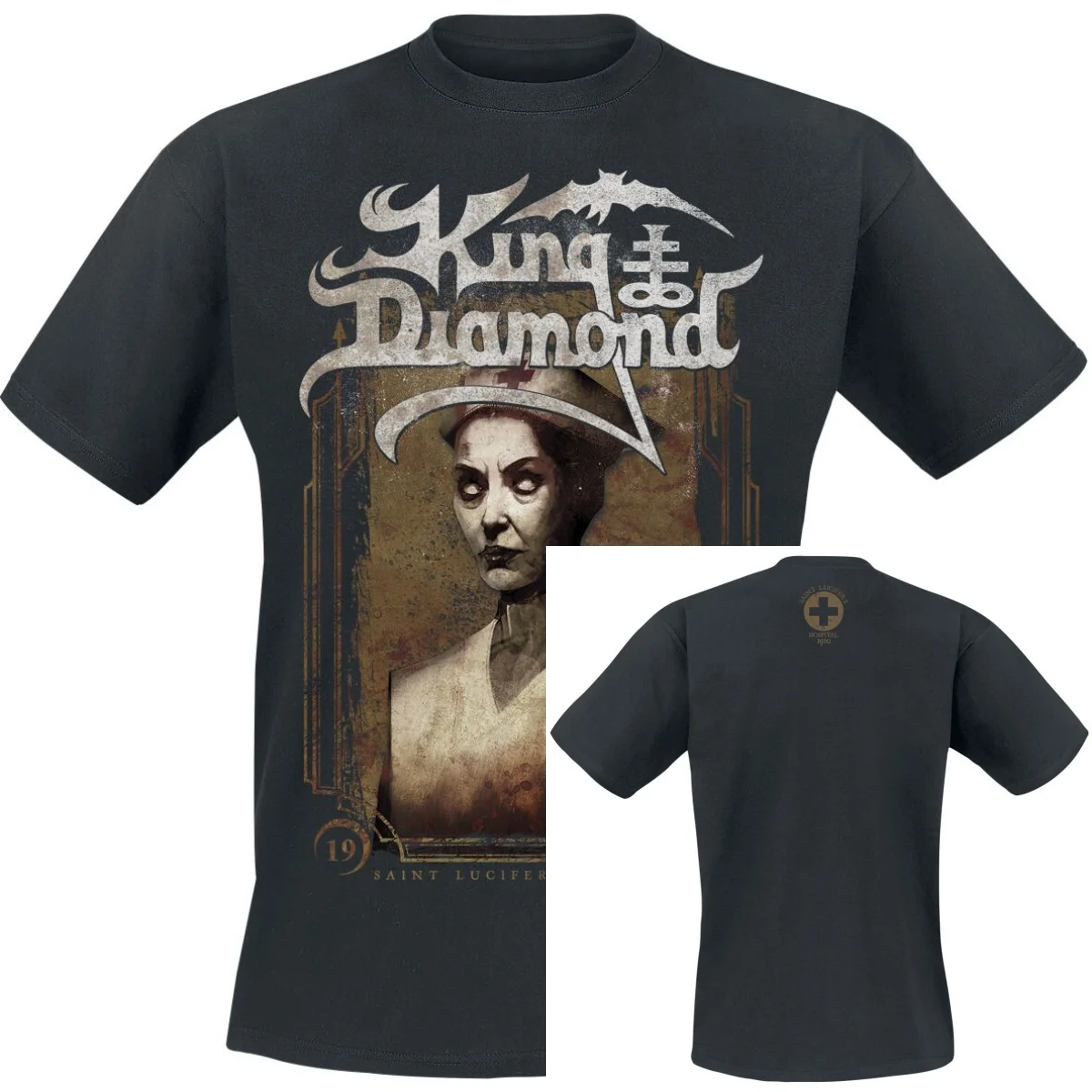 Hot King Diamond Grafik-Baumwoll-Band-T-Shirt Unisex Sommer Kurzarm Mode-Marke Tee Luxus Lässige Vintage-T-Shirts – Detail 3