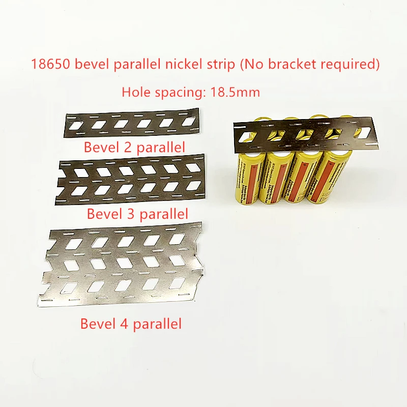 1 Meter Beveled Edge Without Bracket Nickel Strip 18650 Battery Connection Plate Stamped SPCC Nickel Plating