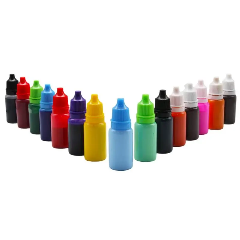 10ml Photosensitive Office Supplies Printing Oil Color Ink Official Seal Financial Stamp Clearer Office Stamp Ink Printing Oil