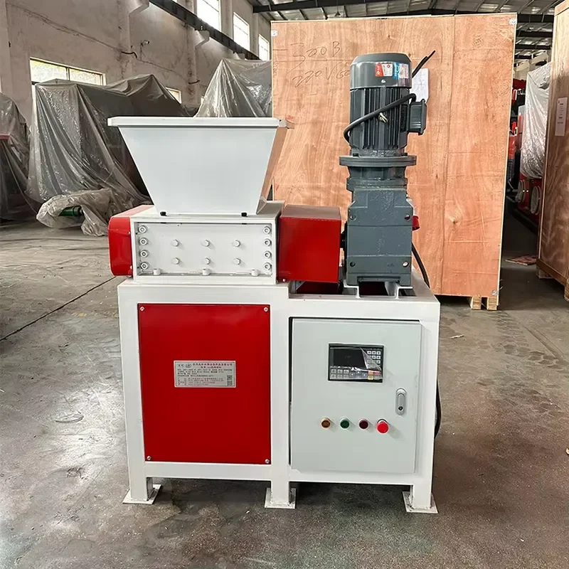 2026 Hot High Efficiency Mini Metal and Plastic Shredder Machine for Scrap Recycling with Dual Shaft Blades