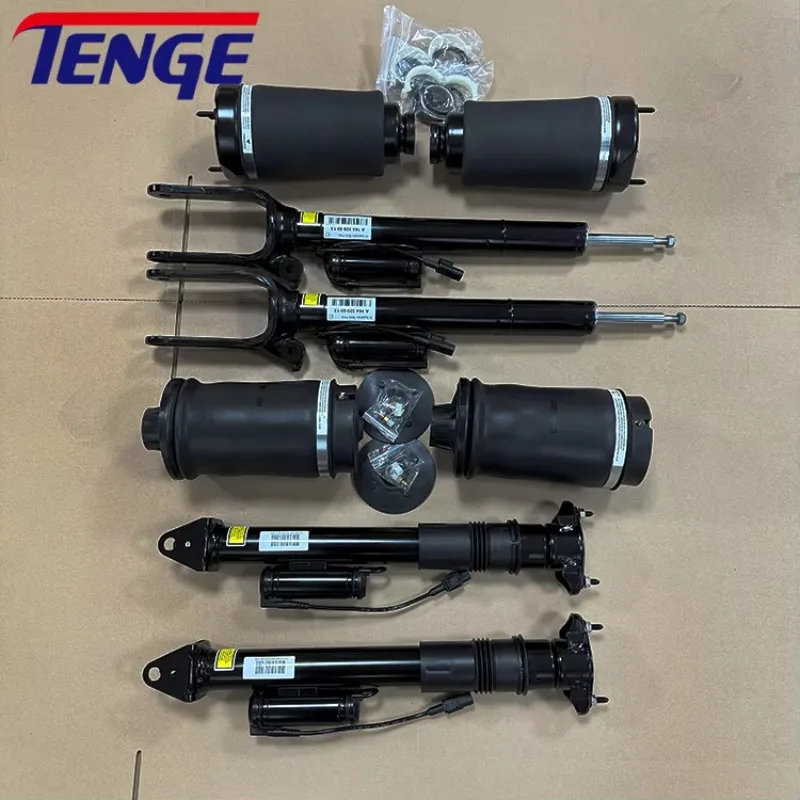 1SET 1643206013 Front Rear Air Suspension Shock with ADS Air Spring for ML Class 06 12 W164 GL Class X164 Repair Kits