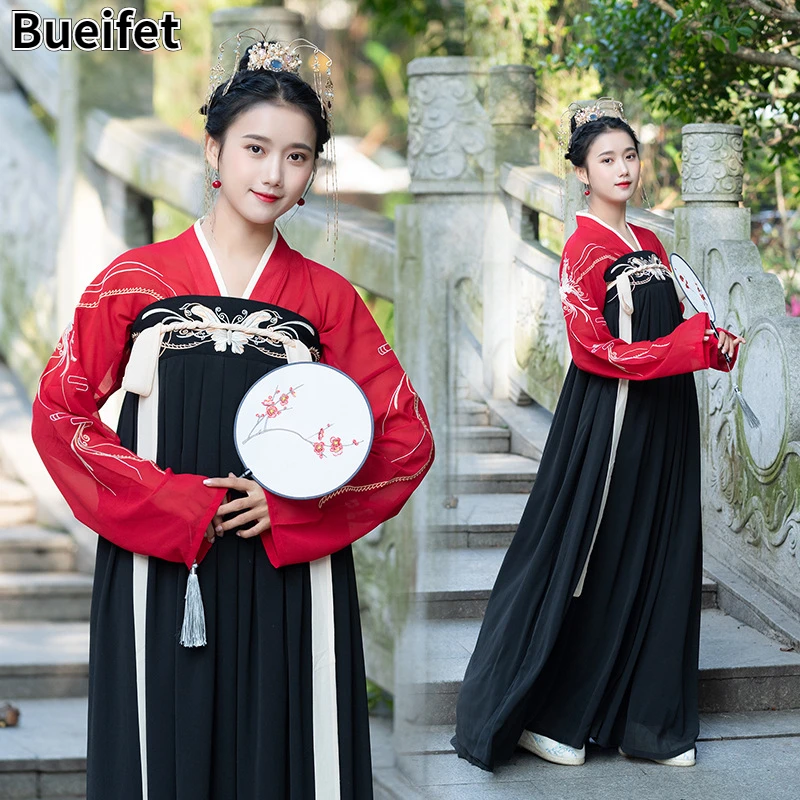 Vestido Hanfu de estilo chino para mujer, traje de baile tradicional, traje Tang, Hada Oriental, Hanfu antiguo, Cosplay, vestido de dinastía Han