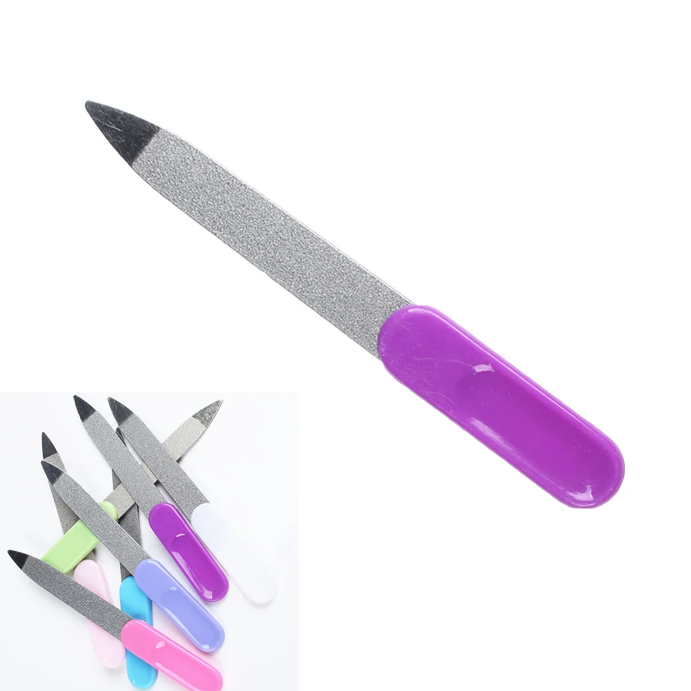 

Stainless Steel Nail File Professional Metalic Cuticle Nail Files for Manicure Pedicure Quick