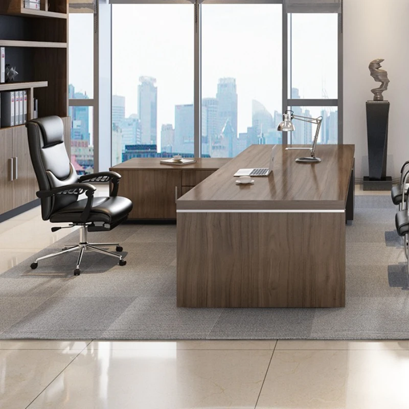 Vintage Supervisor's Office Desk Special Design Modern Durable Office Desk Luxury Colorful Office Furniture El Escritorio XYOD