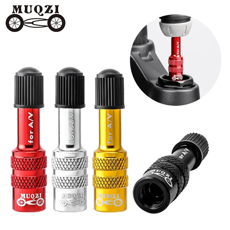 MUQZI Fork Valve Adapter Bike Fork And Air Rear Shock Absorber Inflator Pump Adapter Bicycle Fork Valve Converter Tool