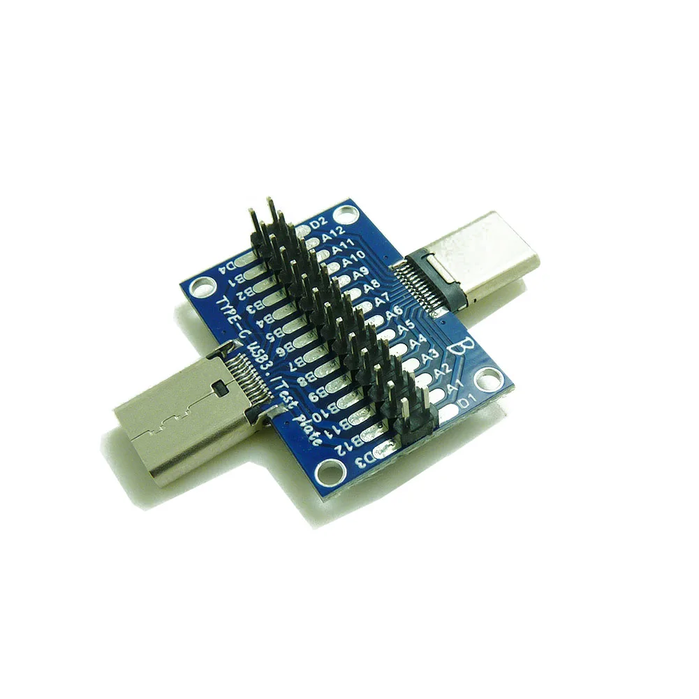 

1PCS 3.1 Type-C Male To Female Test Board Test Connector With Board PCB 14*2 Pin DP Female To Male Test PCB Board Adapter