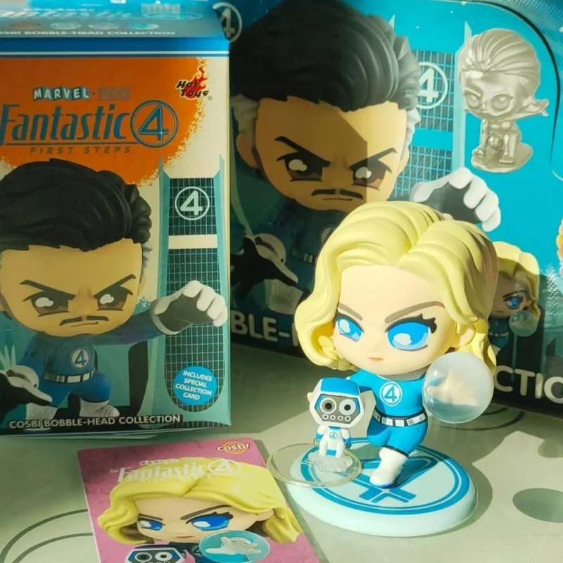 Genuine Hottoys Cosbi&The Fantastic Four: First Steps Blind Box Model Miniature Model Anime Figures Mystery Box Toys Fans Gifts