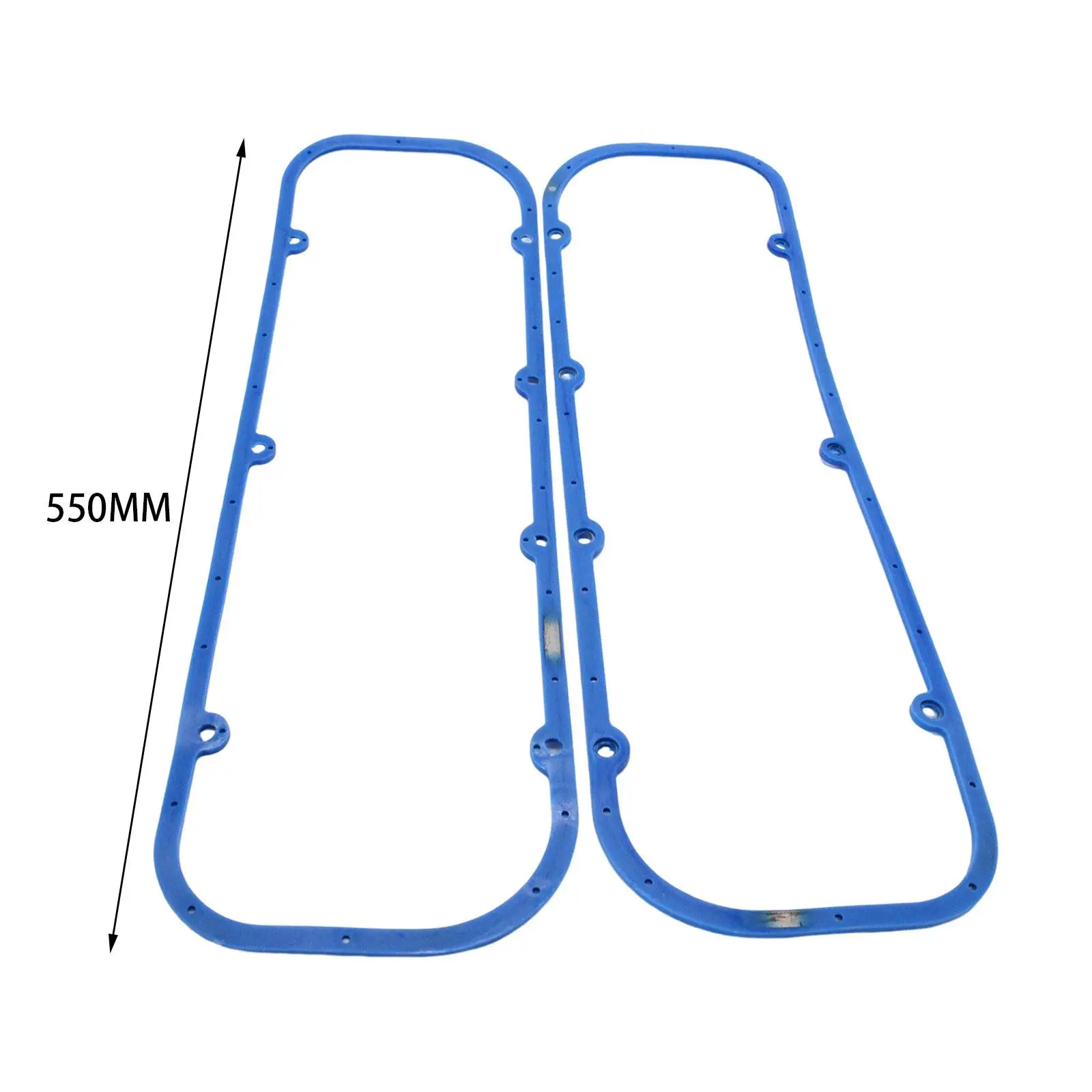 Extra Thick Steel Core Valve Cover Gasket Set Blue Rubber for Chevy 396 427 454 502 472