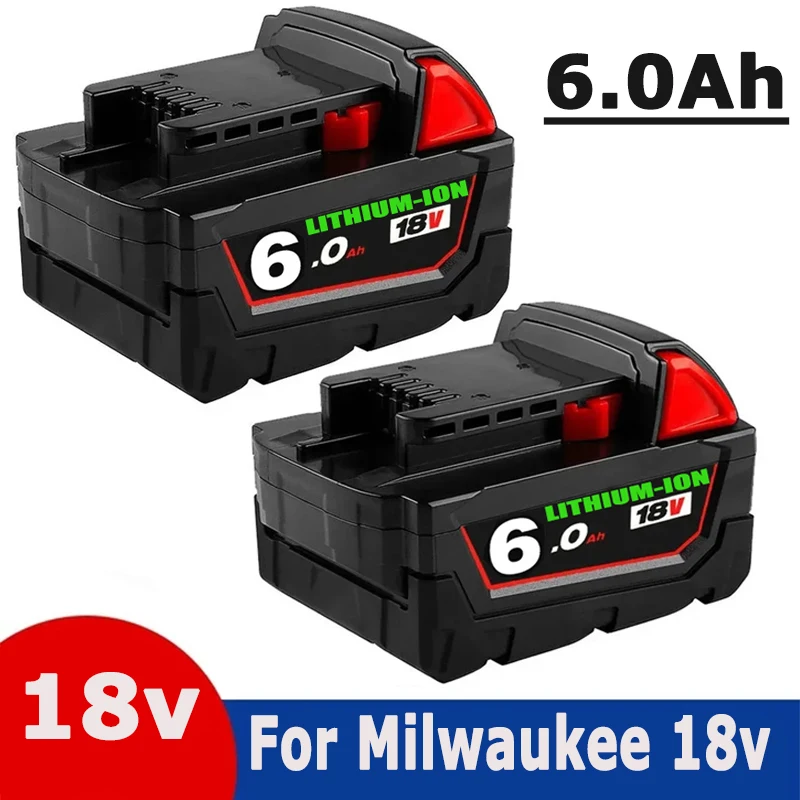 

Новая сменная литиевая батарея 18 в 6 Ач для Milwaukee M18 XC 48-11-1860 48-11-1850 48-11-1840 48-11-1820, аккумуляторная батарея