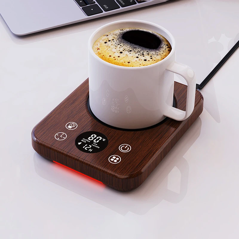 80℃ Coffee Mug Warmer Cup Heater Heating Pad Electric Hot Plate 9 Gear Temperature Warmer Coaster For Milk Tea Water 220V EU image 5