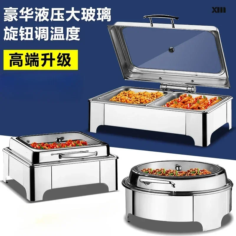 Stainless steel hydraulic self-heating oven. Commercial with visual baffle. Self-heating oven. Electrically heated