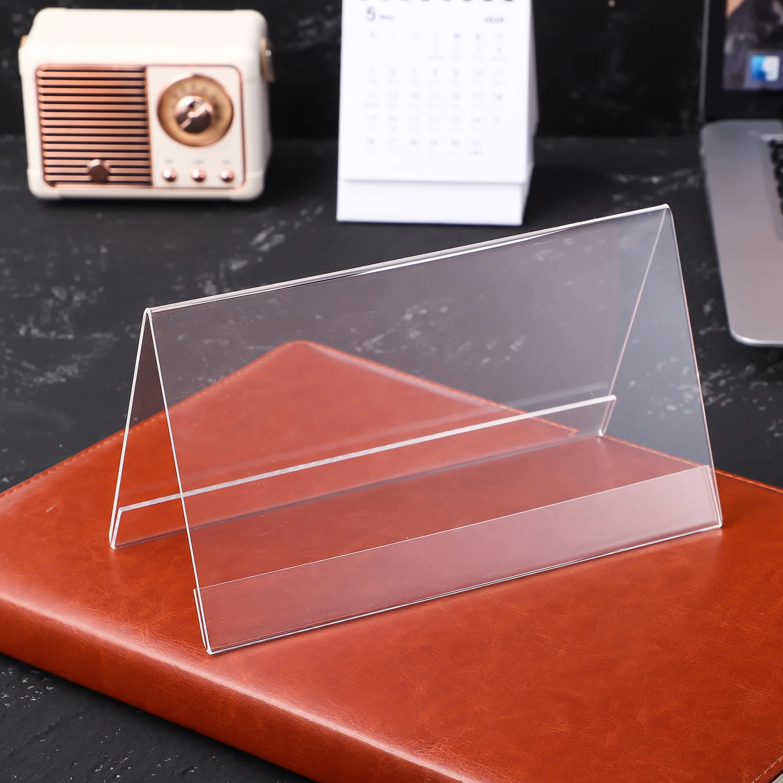

10 Pcs Label Display Stand Conference Table Cards Work Desk Name Plates for Desks Acrylic Tags Office