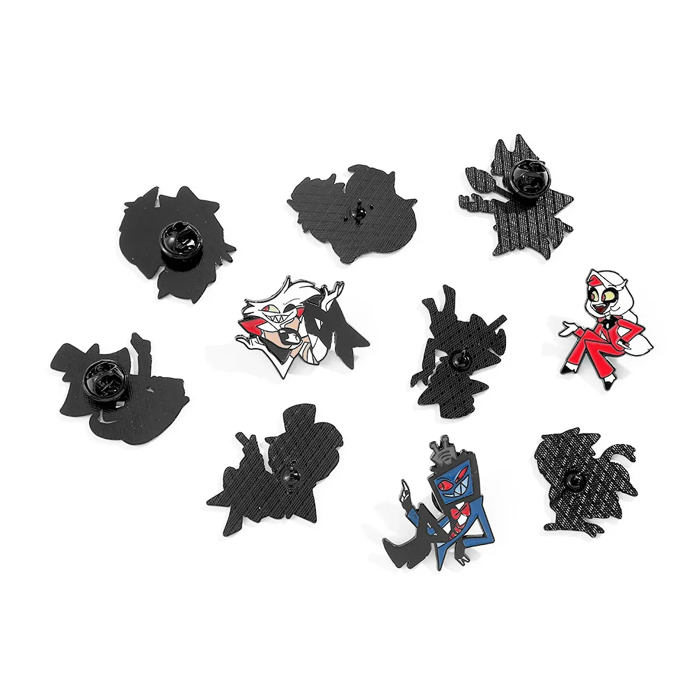 Hazbin Hotel Enamel Pin Brooches for Clothes Backpacks and Jackets Fashion Jewelry Accessories Gifts for Friends Fans Cosplay view 2