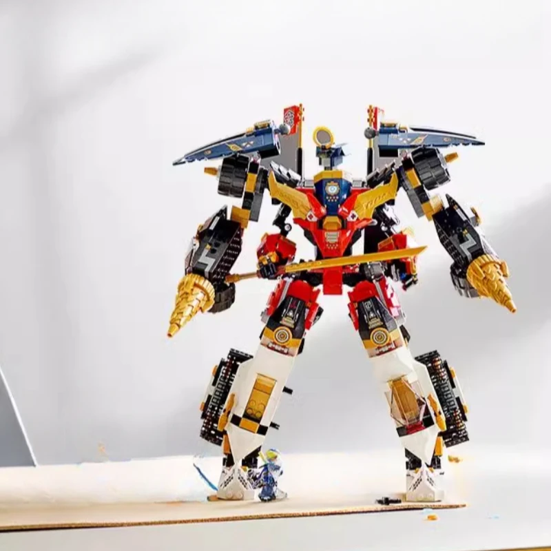 717654 w1 Super kombinacja klocków konstrukcyjnych Titan Robot mechaniczny czołg i cyfrowe klocki konstrukcyjne zabawka prezent dla chłopca