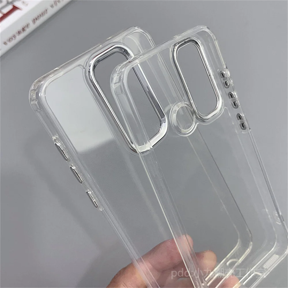 حافظة Redmi Note 8 مزودة بزر كروم وغطاء حلقة الكاميرا لهاتف Redmi Note 9S 9C 8A 8 Pro 7 هاتف رفيع مقاوم للصدمات Funda Coque Capa