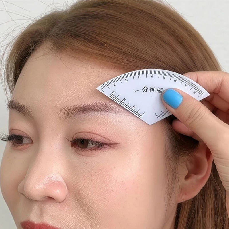 رسم سريع تصميم الحاجب حاكم Microblading أداة رسم الخرائط تشكيل تجميل دائم رسم دليل حاكم لوازم الوشم إعادة الاستخدام #4