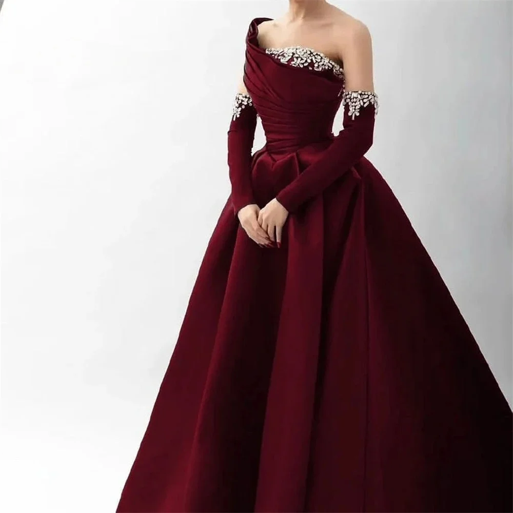

Роскошные вечерние платья Stone Gala Dress Women Elegant Party Dr\]]]esses Бальные платья Robe De Soiree Femmes Eve ing Woman Prom Long
