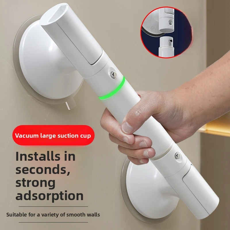 Bathroom Handrail Toilet Anti-Slip Safety Handle for Elderly Home Use No-Drill Suction Cup Handle