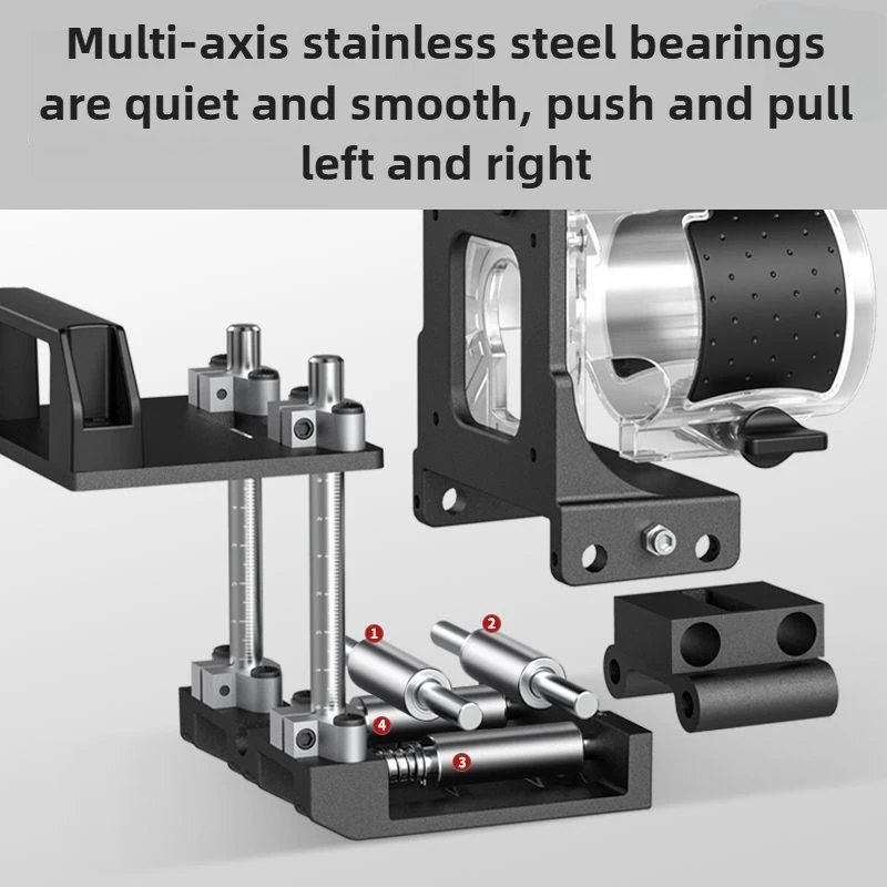 Profession Woodworking Grooving Machine Slotting Mold 2 in 1 Connection Trimming Carpenter Notching Machine Support Wood Router