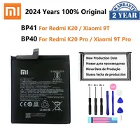 100% Original Battery BP41 BP40 For Xiaomi Mi 9T Mi9T RedmiK20 Redmi K20 Pro K20Pro 4000mAh High Capacity Phone Batteria