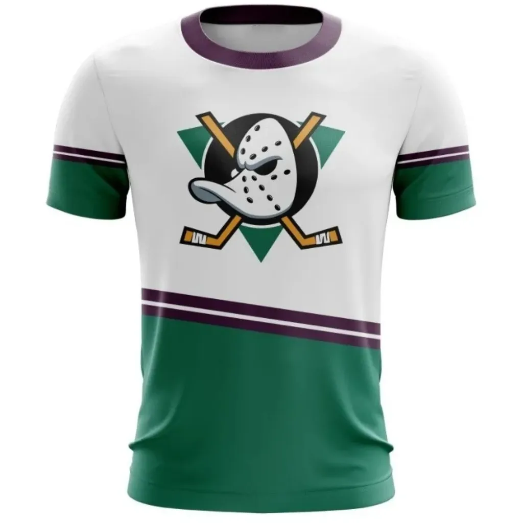 2024 Summer Fashion Hockey Printed Sports Jersey T-shirt Daily Game Training Team Uniform T-shirt