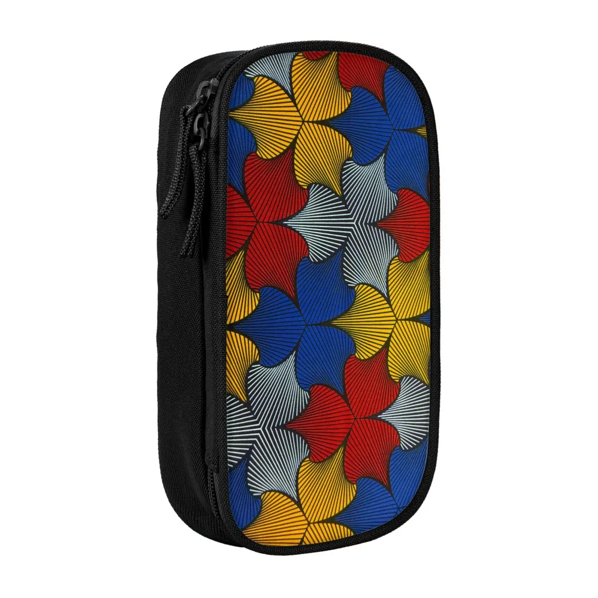 Custom Traditional Geometric African Ethnic Tribal Ankara Pattern Pencil Case for Girl Boy Big Capacity Pencil Bag Stationery