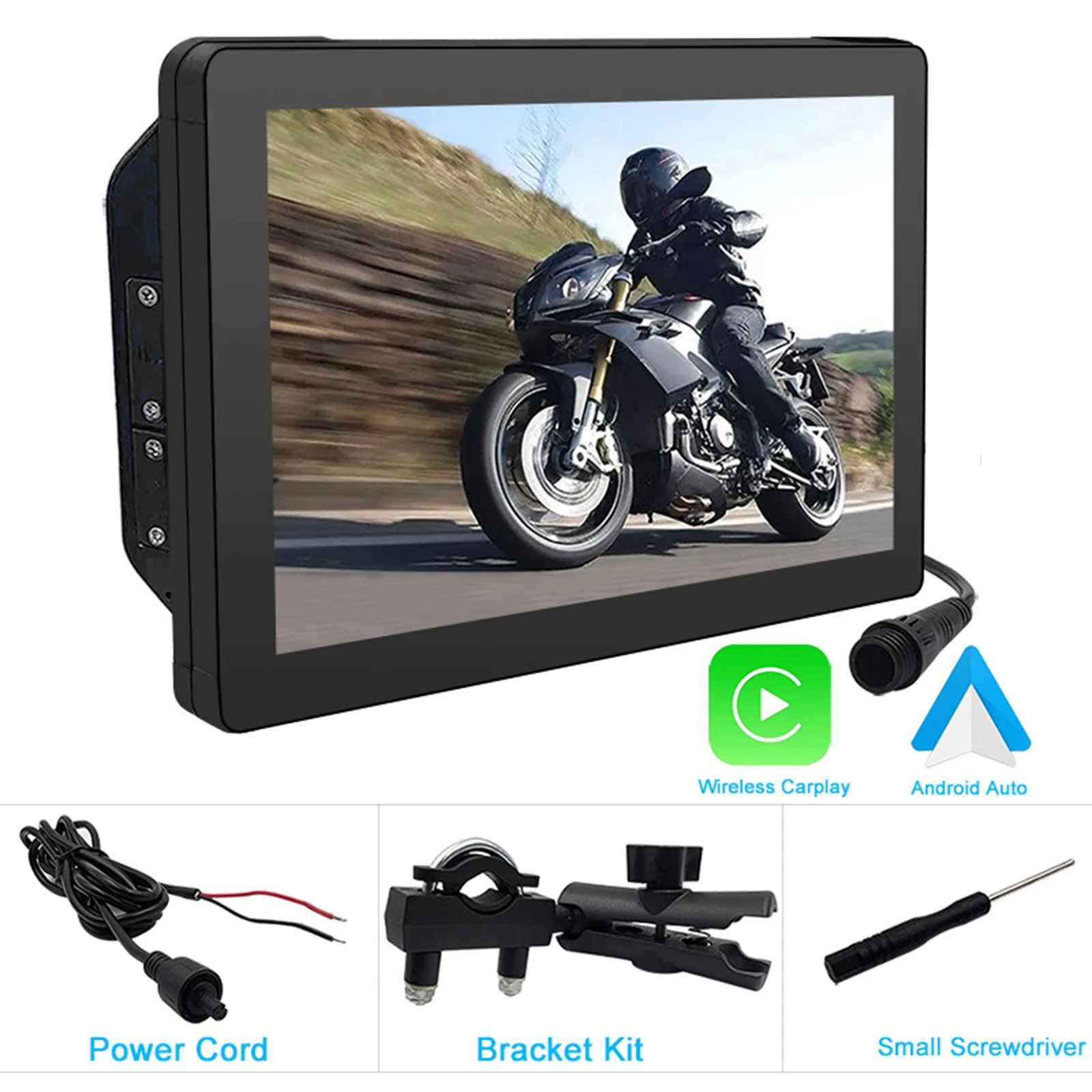 

7 Inch Motorcycle Special Navigator Wireless CarPlay And Wireless Android Auto Outdoor IPX7 Waterproof External Moto Navigator