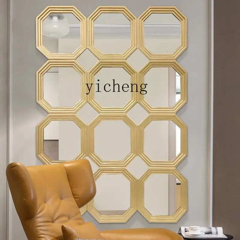 

ZK living room decorative mirror soft decoration background wall art decorative mirror light luxury combination mirror
