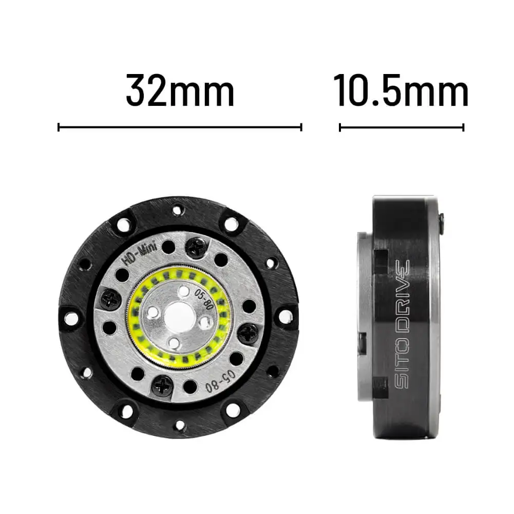 SitoDrive HD-05 Harmonic Drive Reducer Nema 11 Servo Motor 80 Ratio Horizontal Mounting High Torque Gearbox for CNC/Automation